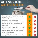 Ensemble brosse pour chat et brosse pour chien : pour poils courts et longs, avec ciseaux à griffes pour ... Ensemble brosse pour chat et brosse pour chien : pour poils courts et longs, avec ciseaux à griffes pour ...