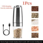 Ensemble de broyeur électrique aste avec lumière led, moulin à épices pour poivre et sel de mer, grossiékrégla ... Ensemble de broyeur électrique aste avec lumière led, moulin à épices pour poivre et sel de mer, grossiékrégla ...