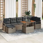 Ensemble de canapé d'angle 8 pièces en gris avec coussins en poly rotin, canapé de jardin 2 places avec ... Ensemble de canapé d'angle 8 pièces en gris avec coussins en poly rotin, canapé de jardin 2 places avec ...