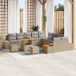 Ensemble de canapé de jardin 13 pièces avec coussins beige, canapé de jardin 2 places avec rangement ... Ensemble de canapé de jardin 13 pièces avec coussins beige, canapé de jardin 2 places avec rangement ...