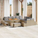 Ensemble de canapés de jardin 13 pièces avec coussins beige poly rattan acacia, canapé de jardin 2 places ... Ensemble de canapés de jardin 13 pièces avec coussins beige poly rattan acacia, canapé de jardin 2 places ...