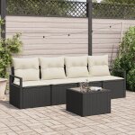 Ensemble de canapé de jardin 5 pièces avec coussins noir en rotin synthétique, canapé de jardin 2 places ... Ensemble de canapé de jardin 5 pièces avec coussins noir en rotin synthétique, canapé de jardin 2 places ...