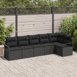 Ensemble de canapé de jardin 6 pièces avec coussins noir en rotin synthétique, canapé de jardin 2 places ... Ensemble de canapé de jardin 6 pièces avec coussins noir en rotin synthétique, canapé de jardin 2 places ...