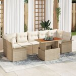 Ensemble de canapé de jardin 8 pièces avec coussins beige rattan poly vidaxl, canapé de jardin 2 places ... Ensemble de canapé de jardin 8 pièces avec coussins beige rattan poly vidaxl, canapé de jardin 2 places ...