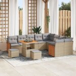 Ensemble de canapé de jardin vidaxl 12 pièces avec coussins beige poly rotin acacia, ensemble de salle ... Ensemble de canapé de jardin vidaxl 12 pièces avec coussins beige poly rotin acacia, ensemble de salle ...