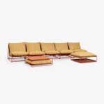 Ensemble de canapés modulaires amaro 5 pièces avec table d'appoint et pouf convertible jaune miel - rouge ... Ensemble de canapés modulaires amaro 5 pièces avec table d'appoint et pouf convertible jaune miel - rouge ...