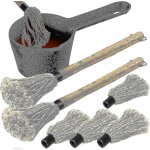 Ensemble de casseroles en fonte et de brosses pour barbecue, 6 accessoires pour barbecue, dont 680 ml ...