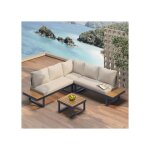 Ensemble chaise longue - muvoe - chaise d'angle r�glable - 5 positions (55) - acier galvanis� - plateau ...