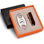 Ensemble coupe - brun et briquet double lame et briquet butane rechargeable à jet Ensemble coupe - brun et briquet double lame et briquet butane rechargeable à jet
