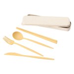 Ensemble de couverts de table réutilisables avec boîte de rangement, 4 pièces / ensemble, créatif fourchette ... Ensemble de couverts de table réutilisables avec boîte de rangement, 4 pièces / ensemble, créatif fourchette ...