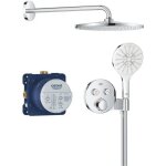 Ensemble de douche encastr - tous les types de jets - mitigeur thermostatique - grohe - 34877000 - gris ...