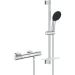 Ensemble de douche avec mitigeur thermostatique, pommeau 3 jets, barre 60cm et flexible - grohe 34791001 ... Ensemble de douche avec mitigeur thermostatique, pommeau 3 jets, barre 60cm et flexible - grohe 34791001 ...