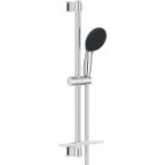 Ensemble de douche avec pommeau 2 jets. barre 60cm. flexible et tablette - grohe vitalio start 110 26952001 ...