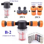 Ensemble de filtres d'arrosage de jardin de 1 / 2 pouce tuyau d'irrigation agricole filtre tuyau d'eau ...