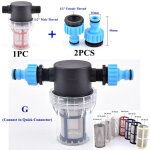 Ensemble de filtres d'arrosage de jardin de 1 / 2 pouce tuyau d'irrigation agricole filtre tuyau d'eau ...