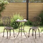 Ensemble de jardin bistro 3 pièces en aluminium Ensemble de jardin bistro 3 pièces en aluminium