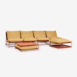Ensemble de jardin avec canapé modulaire 4 pièces, table d'appoint et pouf convertible amaro jaune miel ... Ensemble de jardin avec canapé modulaire 4 pièces, table d'appoint et pouf convertible amaro jaune miel ...