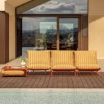 Ensemble de jardin modulable amaro 3 pièces avec canapé et table d'appoint convertible jaune miel - rouge ... Ensemble de jardin modulable amaro 3 pièces avec canapé et table d'appoint convertible jaune miel - rouge ...