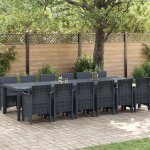 Ensemble de jardin vidaxl 13 pièces anthracite poly rotin, table de jardin vidaxl 200x100x73 cm poly ... Ensemble de jardin vidaxl 13 pièces anthracite poly rotin, table de jardin vidaxl 200x100x73 cm poly ...
