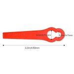 Ensemble de lames de rechange pour dbroussailleuse en plastique, 20 / 60 / 100 / 120 pices, accessoires ...