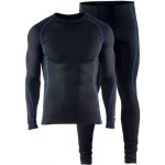 Ensemble maillot et pantalon thermiques light - noir et bleu roi - l blaklader