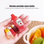 Ensemble mini bote d'assaisonnement portable pour sauce, distributeur d'pices transparent, ketchup ...