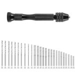 Ensemble de mini - perceuses en acier rapide de 49 pi�ces de 0, 5 � 3, 0 mm le noir