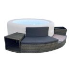 Ensemble mobilier 4 modules pour spa gonflable lay - z - spa rond 180 cm - bestway Ensemble mobilier 4 modules pour spa gonflable lay - z - spa rond 180 cm - bestway