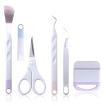 Ensemble d'outils de base outil de désherbage artisanal en vinyle avec désherbeur grattoir spatule pince ... Ensemble d'outils de base outil de désherbage artisanal en vinyle avec désherbeur grattoir spatule pince ...