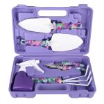 Ensemble d'outils de jardin avec étui de transport, 5 pièces, outils de jardinage avec râteau de cultivateur, ... Ensemble d'outils de jardin avec étui de transport, 5 pièces, outils de jardinage avec râteau de cultivateur, ...