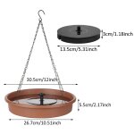 Ensemble d'outils de support de plateau d'alimentation pour oiseaux de cour de jardin avec pompe de fontaine ...