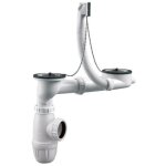Ensemble en plastique blanc pour éviers inox 2 cuves - valentin - 78450000000 Ensemble en plastique blanc pour éviers inox 2 cuves - valentin - 78450000000