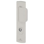 Ensemble poignée de porte aileron blindée sur plaque standard emust bricard entraxe 195mm brossé argent ... Ensemble poignée de porte aileron blindée sur plaque standard emust bricard entraxe 195mm brossé argent ...