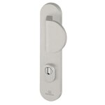 Ensemble poign�e de porte blind�e aileron sur plaque standard essential bricard entraxe 195mm bross� ...