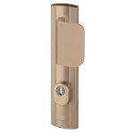 Ensemble poigne de porte blinde aileron sur plaque standard expression bricard entraxe 195mm bross ...