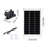 Ensemble de pompe à eau à énergie solaire sans balais avec panneau solaire, arroseur d'eau silencieux ... Ensemble de pompe à eau à énergie solaire sans balais avec panneau solaire, arroseur d'eau silencieux ...