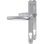 Ensemble de porte - fen�tre plaque �troite atlanta 1530 / 300lmsgl hoppe 195mm argent f1 cl� i entr. ...