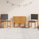 Ensemble de salle a manger de jardin 3 pi�ces en bois massif d'acacia