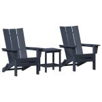 Ensemble de salon de jardin 3 pièces vidaxl bleu marine hdpe, chaise adirondack pliable vidaxl bleu marine ... Ensemble de salon de jardin 3 pièces vidaxl bleu marine hdpe, chaise adirondack pliable vidaxl bleu marine ...