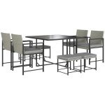 Ensemble salon de jardin 8 places 9 pièces - 4 fauteuils, 4 tabourets, table a manger - acier résine ... Ensemble salon de jardin 8 places 9 pièces - 4 fauteuils, 4 tabourets, table a manger - acier résine ...