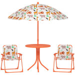Ensemble salon de jardin enfant 4 pi�ces design savane