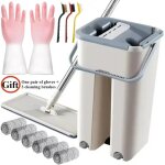 Ensemble de seau pour vadrouilles  presser ¿ nettoyage humide et sec ultime pour laver les sols et ...