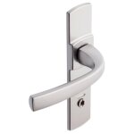 Poign�es sur plaques ea 165 bec - de - cane - chrom� velours - muze vachette