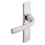 Poign�es sur plaques ea 165 condamnation - chrom� velours - muze vachette