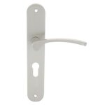 Ensembles sur plaque sara en aluminium - entraxe 195 mm - nickel� mat - cl� i cadap