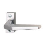 Ensemble sur rosaces aluminium hoppe frankfurt pour menuiserie mtallique