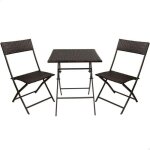 Ensemble table + 2 chaises aktive - blanc - intrieur / extrieur