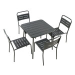 Ensemble table de jardin carr�e et 4 chaises bergame