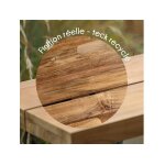 Ensemble table de jardin en teck seychelles + 2 bancs en teck + 2 fauteuils - 10 places - jardiline