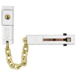 Entrebâilleur de sécurité à chaîne - à clé - avec rail - sk78 - blanc abus Entrebâilleur de sécurité à chaîne - à clé - avec rail - sk78 - blanc abus